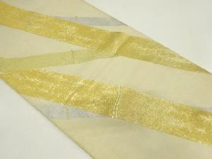 アンティーク　竹模様織り出し袋帯（材料）